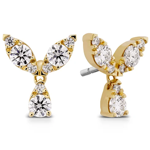 Hearts On Fire Aerial Petal Diamond Stud Earrings