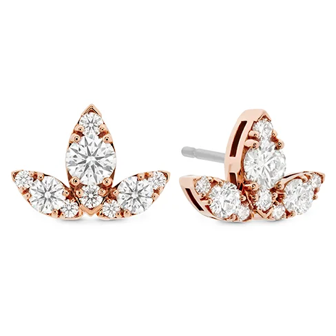 Hearts On Fire Aerial Triple Diamond Stud Earrings