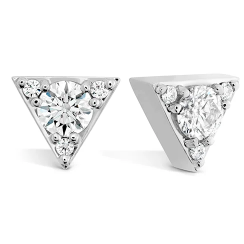 Hearts On Fire Triplicity Triangle Stud Earrings