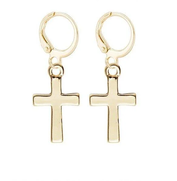 Cross Dangle Earrings