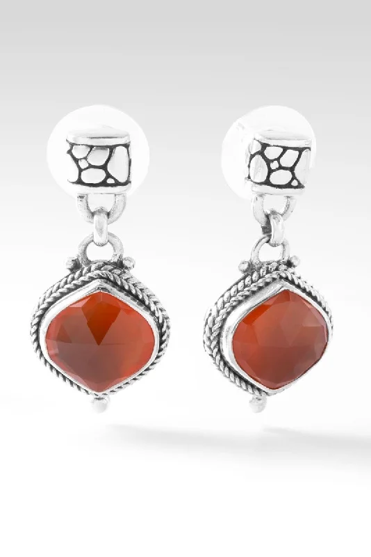 Joyful Earrings™ in Carnelian