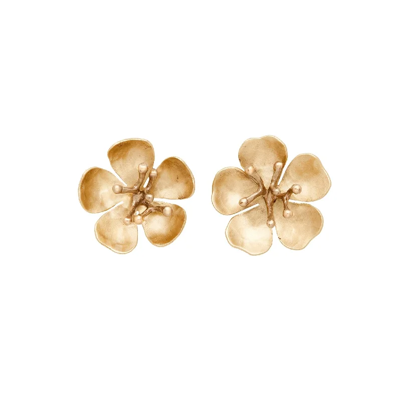 Bronze Cherry Blossom Post Earrings