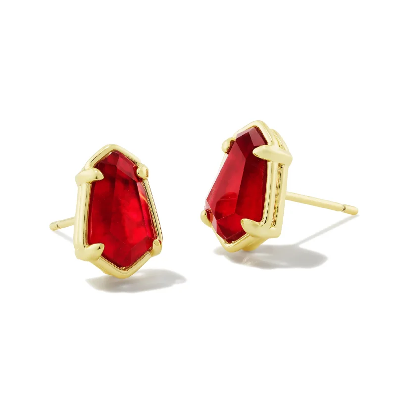 Kendra Scott | Alexandria Stud Earrings Gold Cranberry Illusion