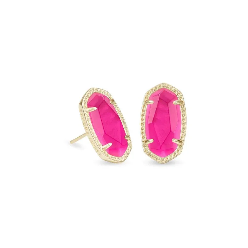 Kendra Scott | Ellie Gold Stud Earrings in Azalea Illusion