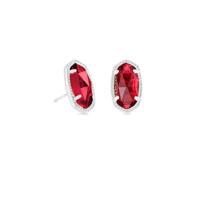 Kendra Scott | Ellie Silver Stud Earrings in Clear Berry