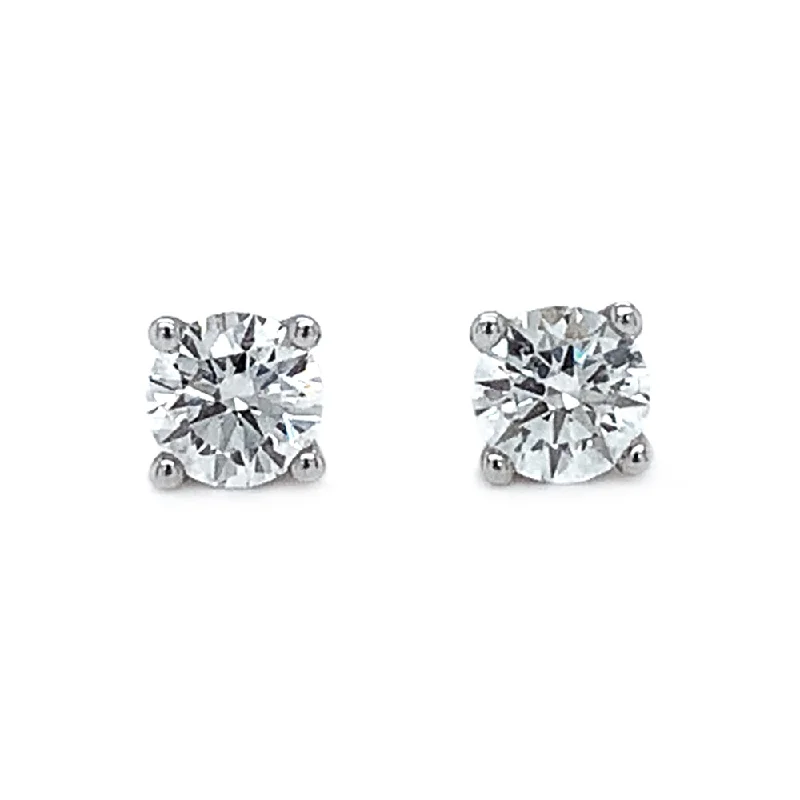 Lab Grown Diamond 4 Prong Stud Earrings - 0.66ctw