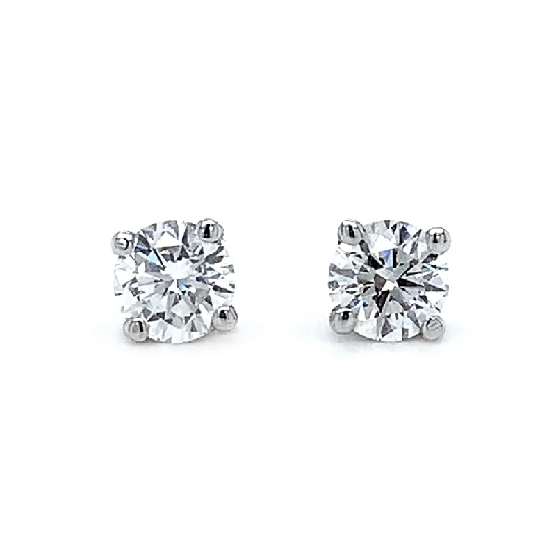 Lab Grown Diamond Stud Earrings - 0.87ctw