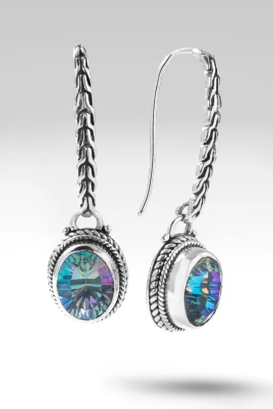 Let Us Sing a New Song Earrings™ in Green Reflections™ Mystic Quartz