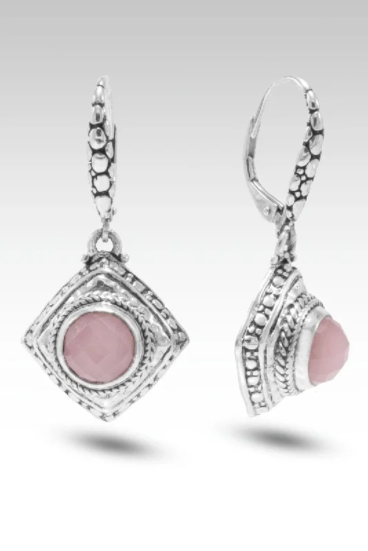 Loving Heart Earrings™ in Ballet Blush Quartz