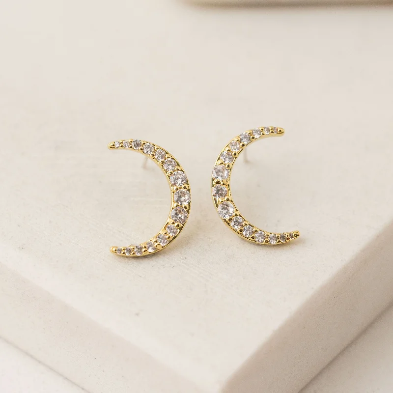 Lune Moon Stud Earrings