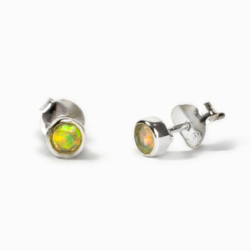 Precious Opal Stud Earrings