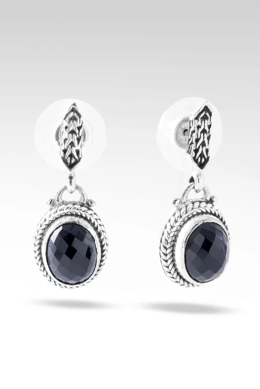 Palisade Earrings™ in Black Spinel