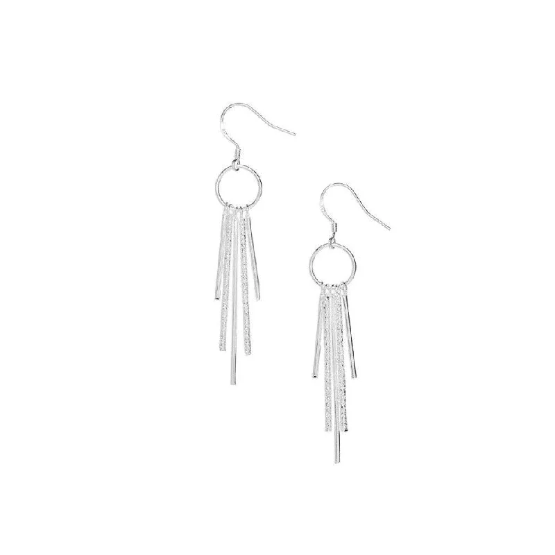 Silver Tassel Earring