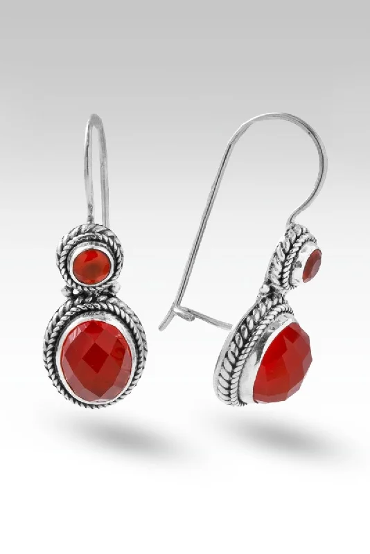 Path to Enlightenment Earrings™ in Carnelian