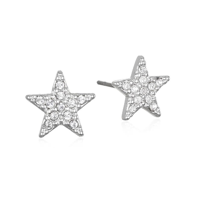 Pavé Star Stud Earrings