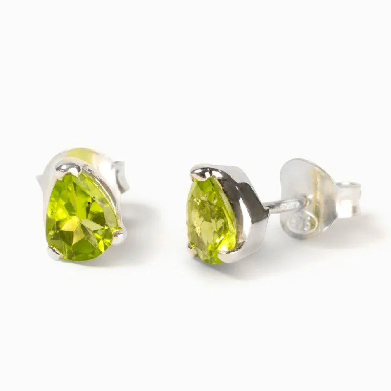 Peridot Stud Earrings