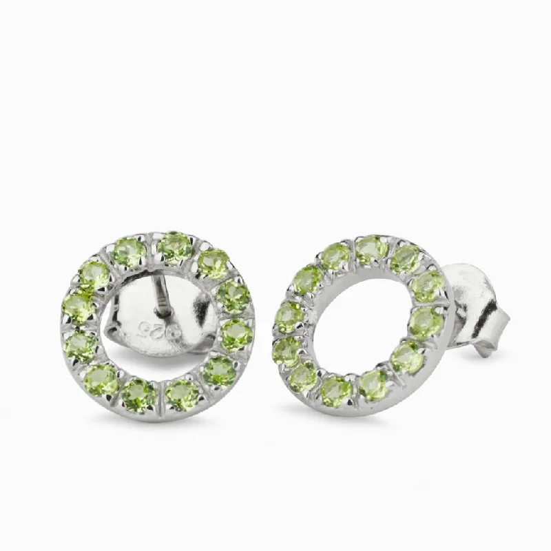 Peridot Stud Earrings