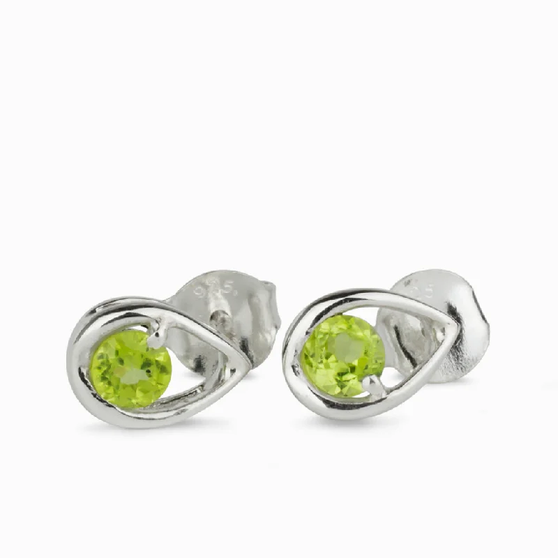 Peridot Stud Earrings