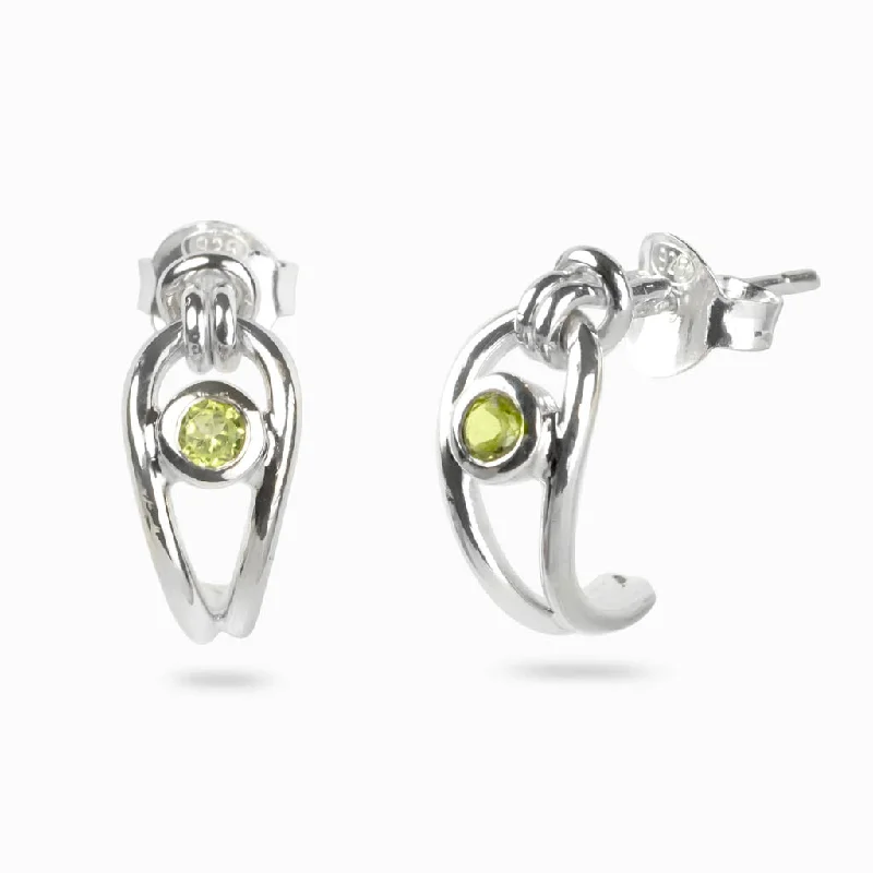 Peridot Stud Earrings