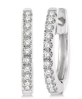 PETITE DIAMOND HUGGIE FASHION EARRINGS