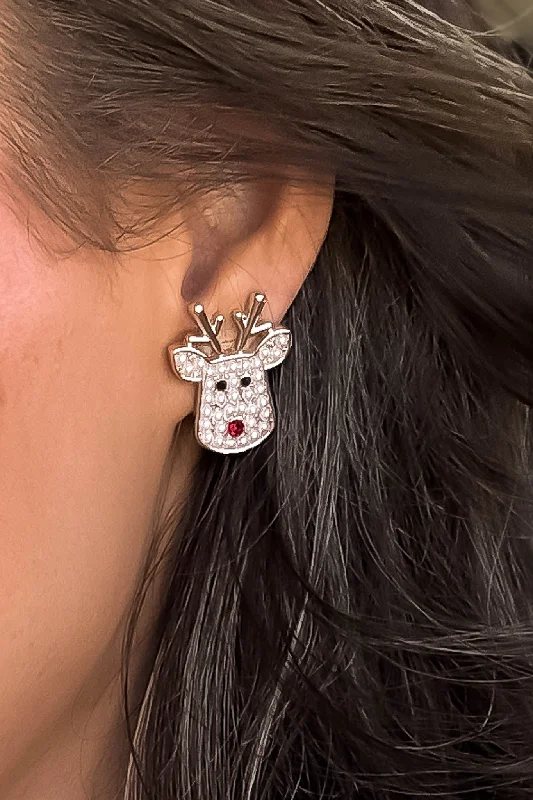 Reindeer Pearl Earrings