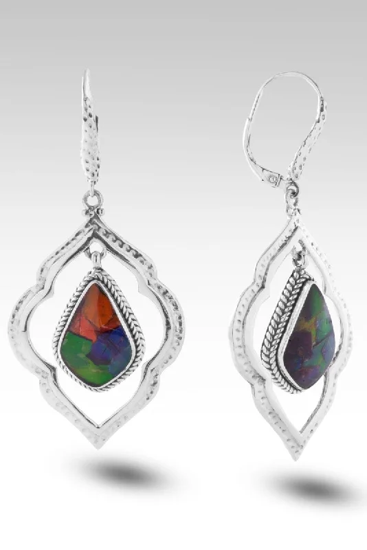 Rejoice In Hope Earrings™ in Ammolite Triplet