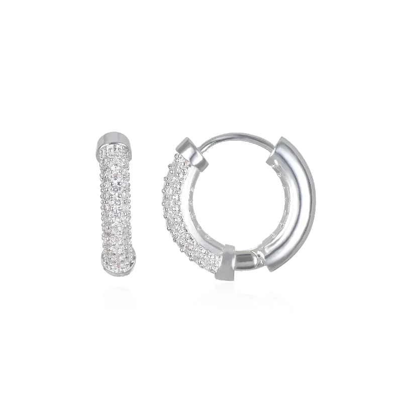 Riley Huggie Hoop Earrings