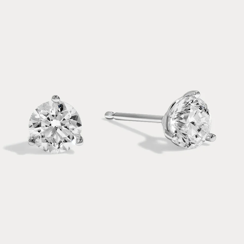 Round Diamond Martini Studs