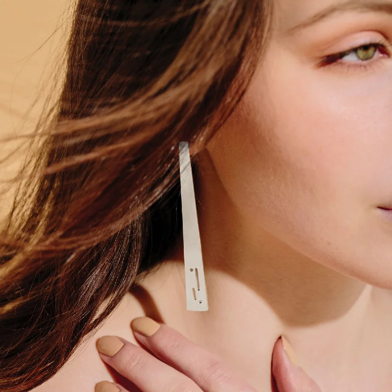 SALE - Open Path Statement Earrings - Sterling Silver