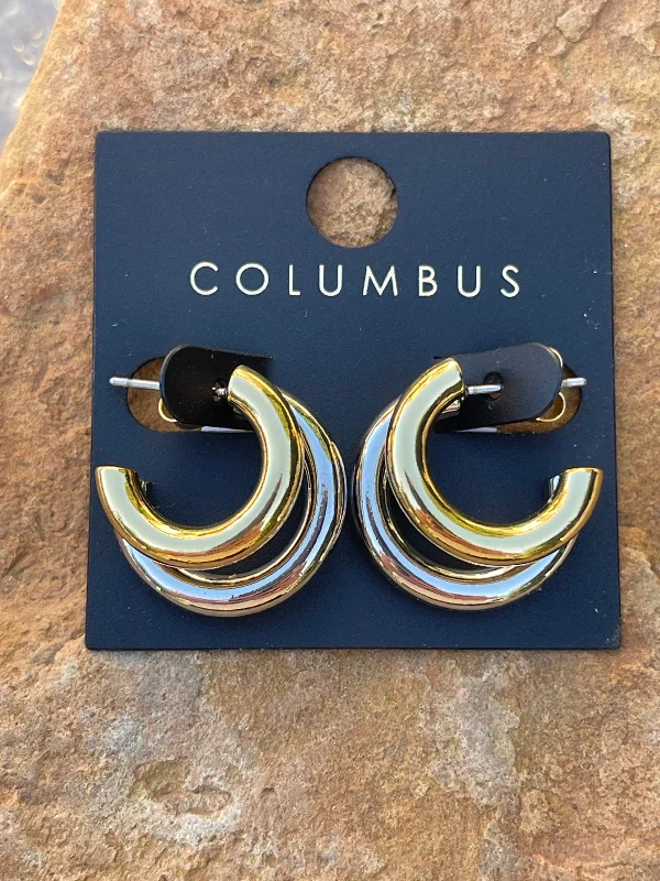 Silver And Gold Hoops