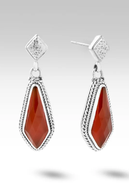 Spiritual Evolution Earrings™ in Carnelian