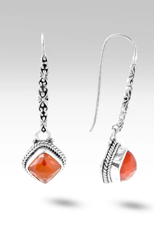 Spiritual Growth Earrings™ in Carnelian