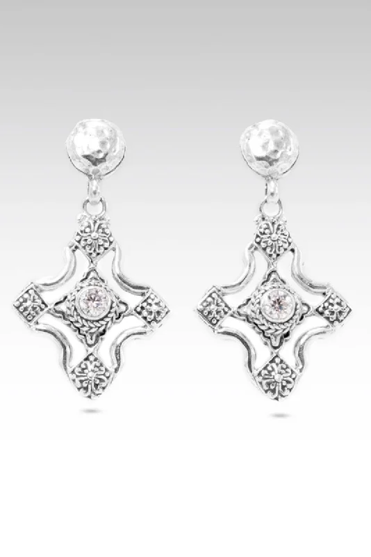 Graceful Journey Earrings™ in Moissanite