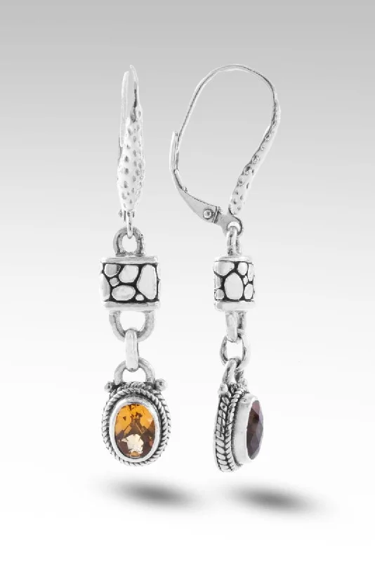 Wisdom is Supreme Earrings™ in Citrine