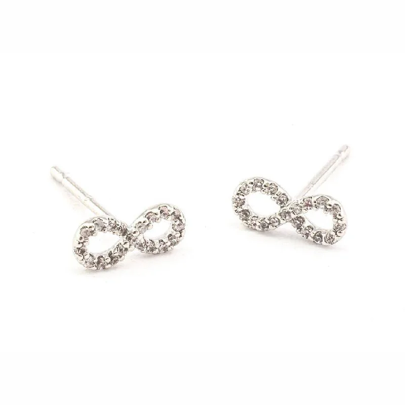 TAI PAVE INFINITI  MINI STUD EARRINGS