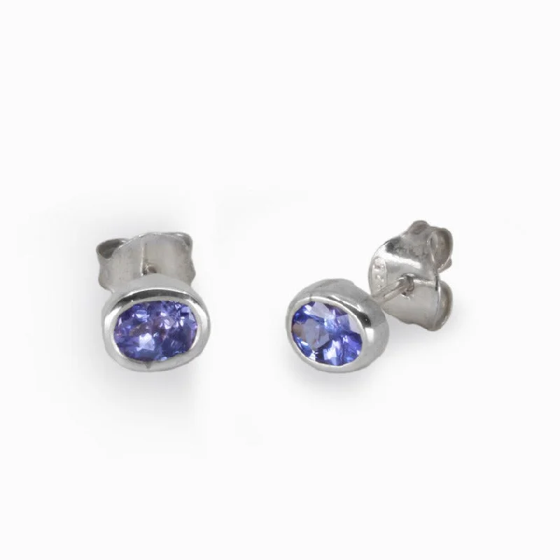 Tanzanite Stud Earrings