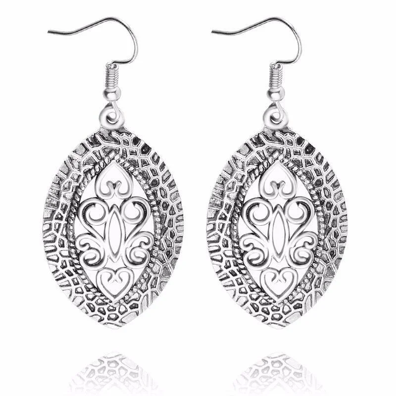 Tara Retro Silver Earring Women's Drop Dangle Earring