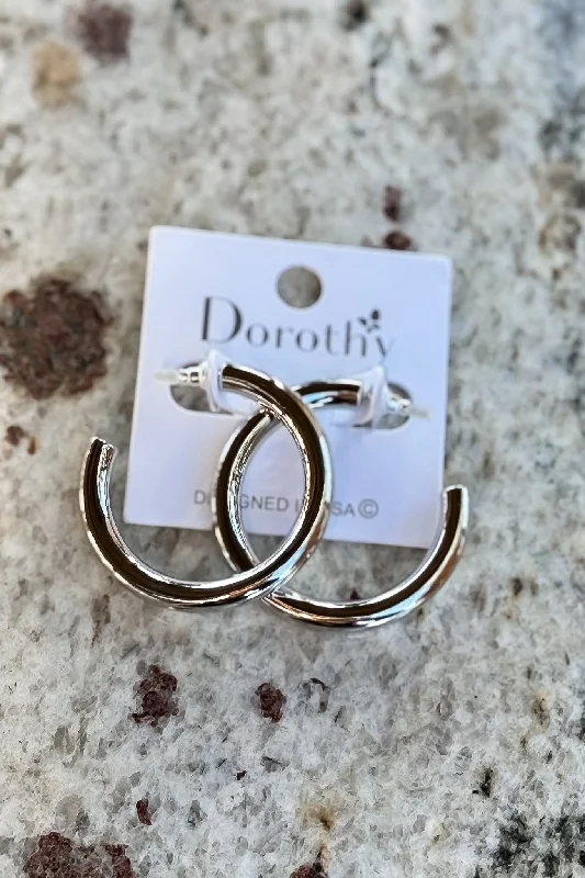 The It Girl Silver Chunky Hoops