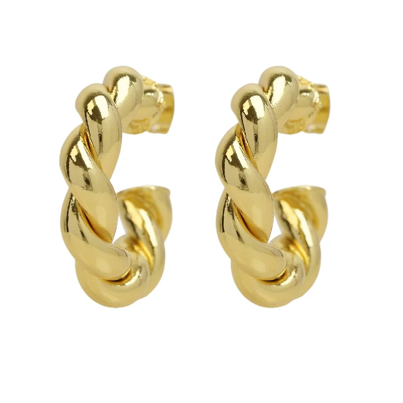 Twisted Chunky Hoop Earrings