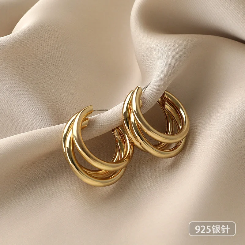 3# Gold Rings (Silver Needle)