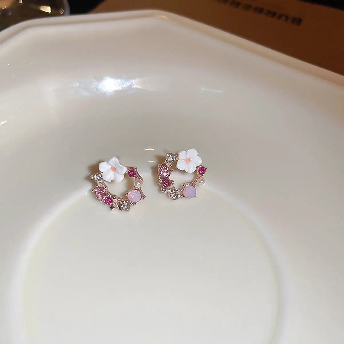 41# Silver Needle-XL0109-Pink Flowers