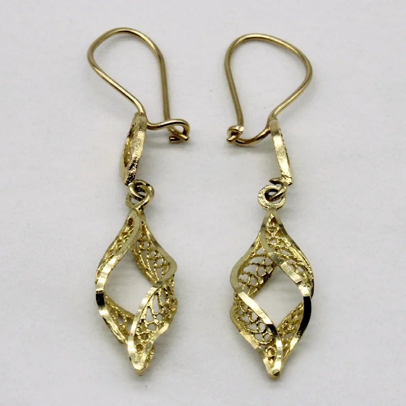 Twisted Lattice Drop Earrings |