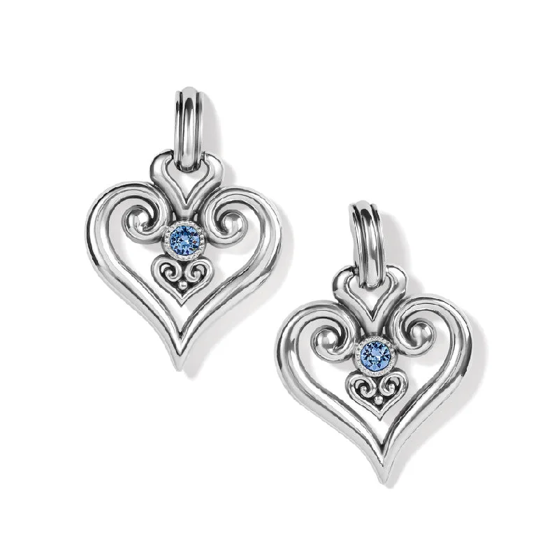 Alcazar Heart Glint Post Drop Earrings