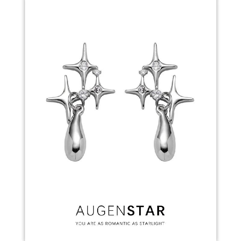 ASR | Four-pointed Star Drop Earrings