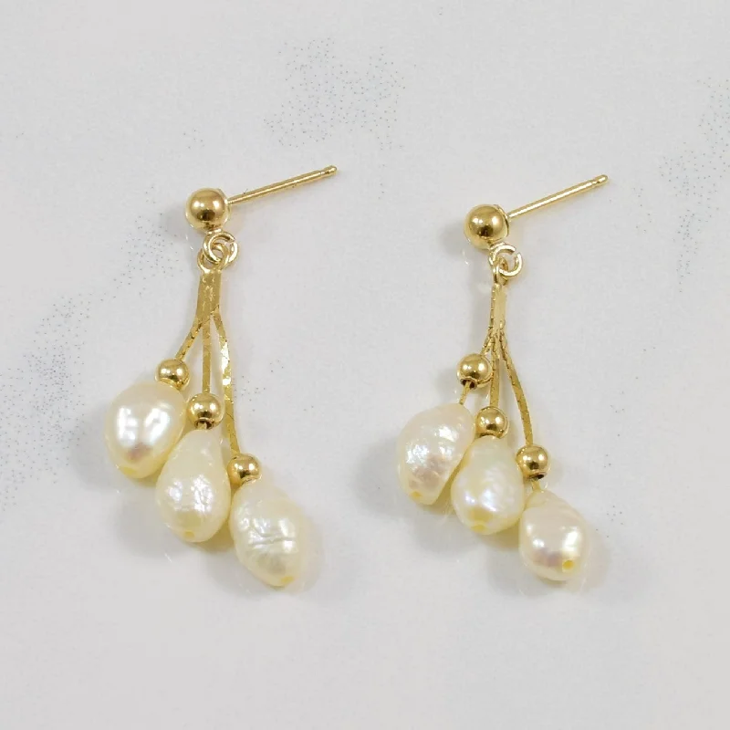 Baroque Pearl Drop Earrings | 5.00ctw |