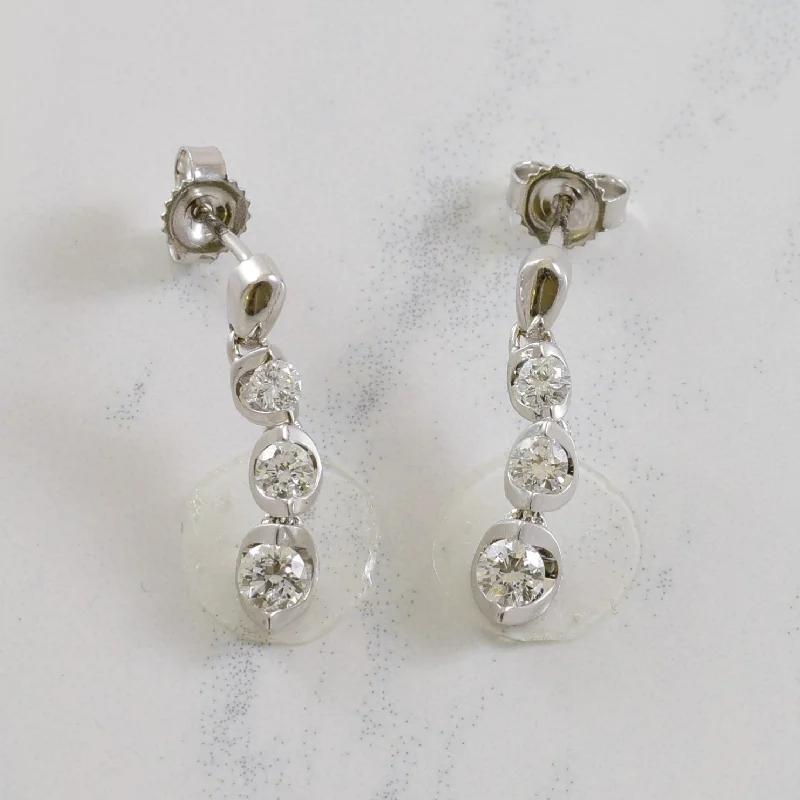 Half Moon Diamond Drop Earrings | 0.48ctw |