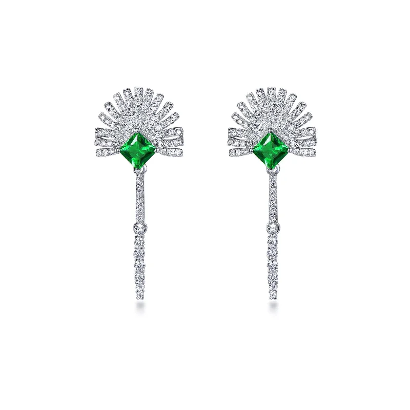 Gorgeous Emerald Green Drop Earrings