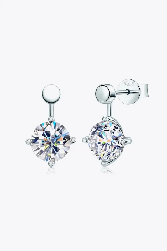 LOVCIA Adored 4 Carat Moissanite Drop Earrings