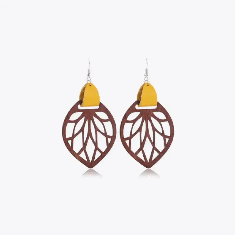 LOVCIA Leaf Drop Earrings