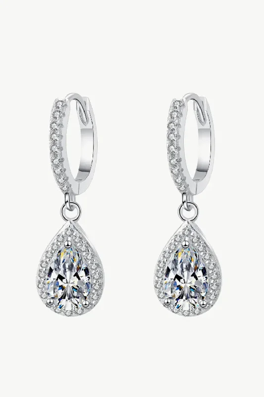 LOVCIA Moissanite Teardrop Earrings